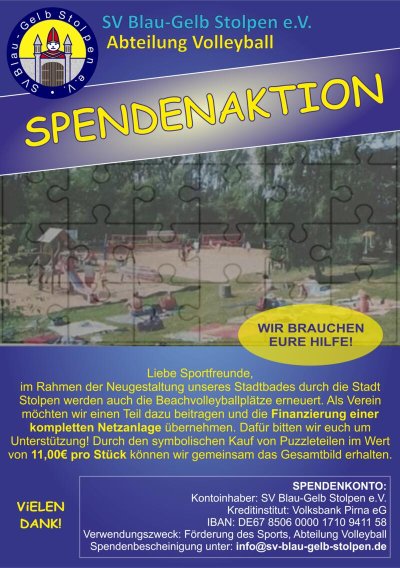 Spendenpuzzle Flyer